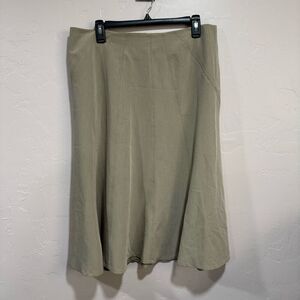 Grace Elements Tan flare skirt size 12